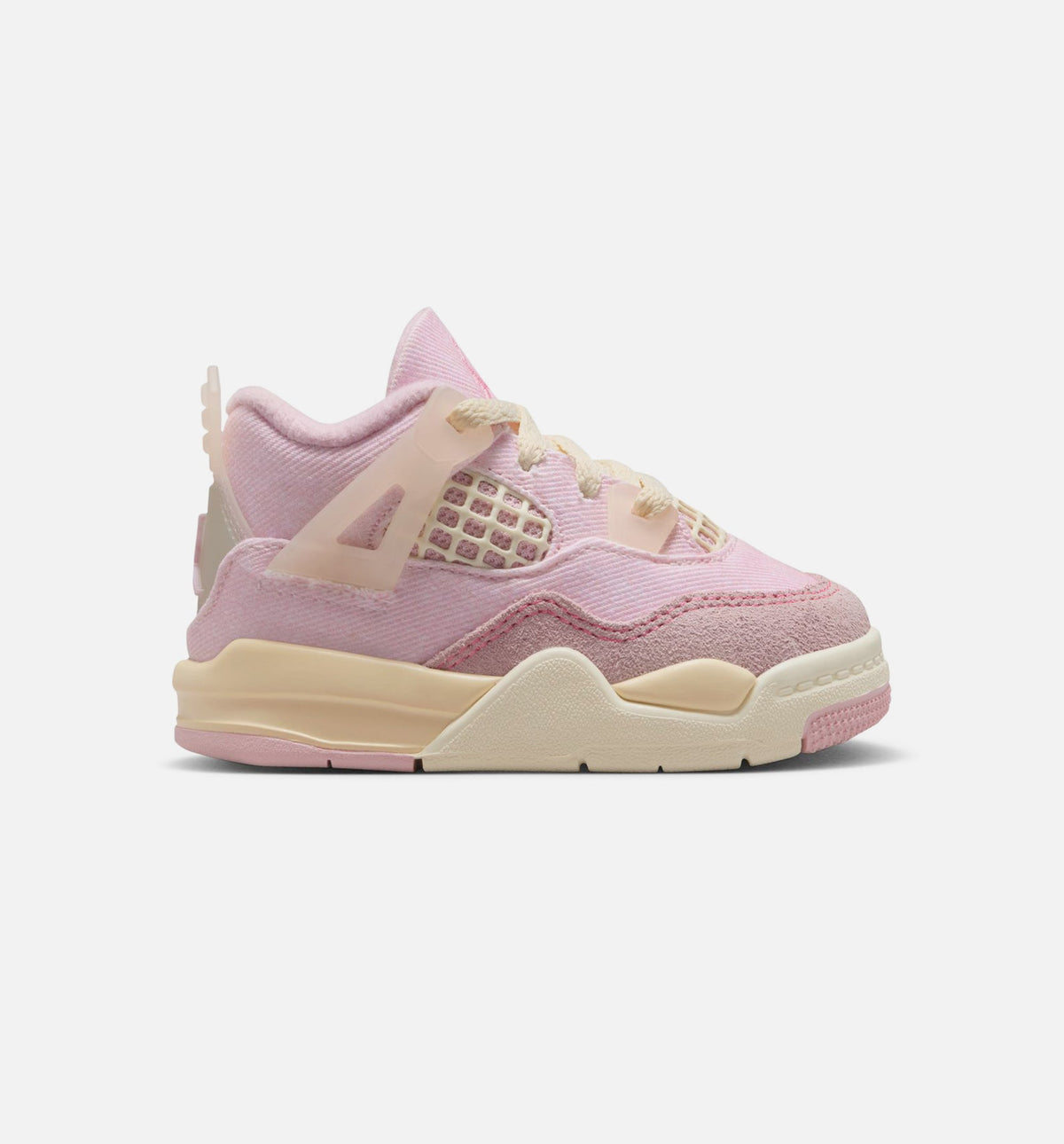 Air Jordan 4 Retro Pink Pearl and Iced Carmine Infant/Toddler Lifestyle Shoe - Iced Carmine/Coconut Milk/Anthracite/Muslin/Pinksicle