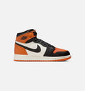 Air Jordan 1 Retro High OG Shattered Backboard Grade School Lifestyle Shoe - Black/Sail/Starfish