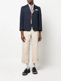 Thom Browne single-breasted cropped-sleeve blazer