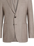 Zegna houndstooth pocketed blazer
