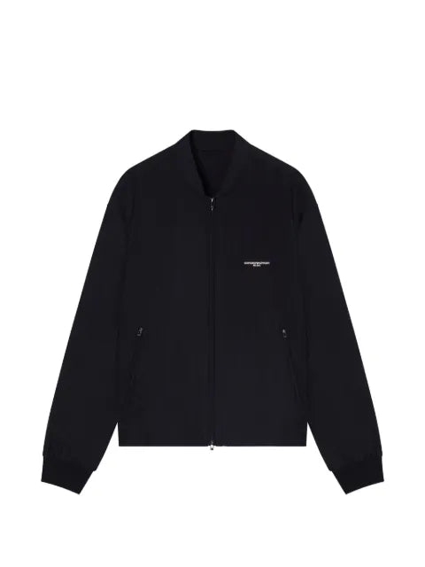 Emporio Armani nylon blouson with micro logo embroidery