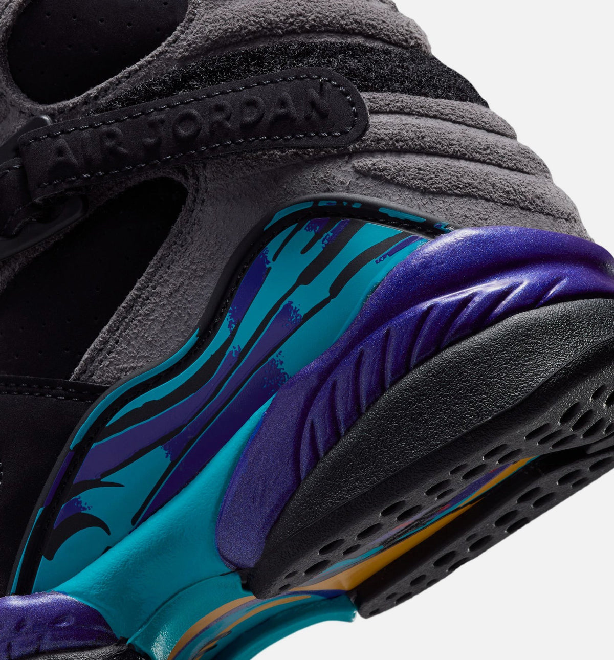 Air Jordan 8 Retro Aqua Grade School – Black/Multi Color/Bright Concord