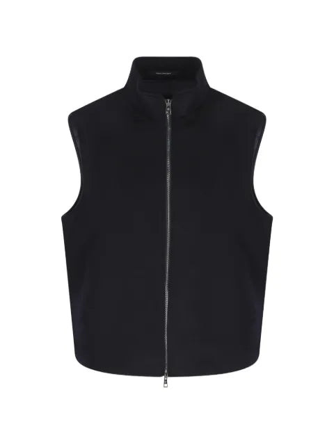 Tagliatore zip-up high-neck gilet