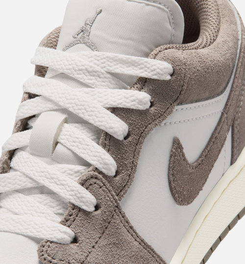Air Jordan 1 Low Grade School Lifestyle Shoe - Olive Grey