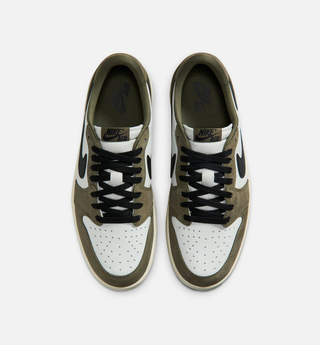 Air Jordan 1 Low OG Men's Lifestyle Shoe - Medium Olive/Black/Summit White/Sail