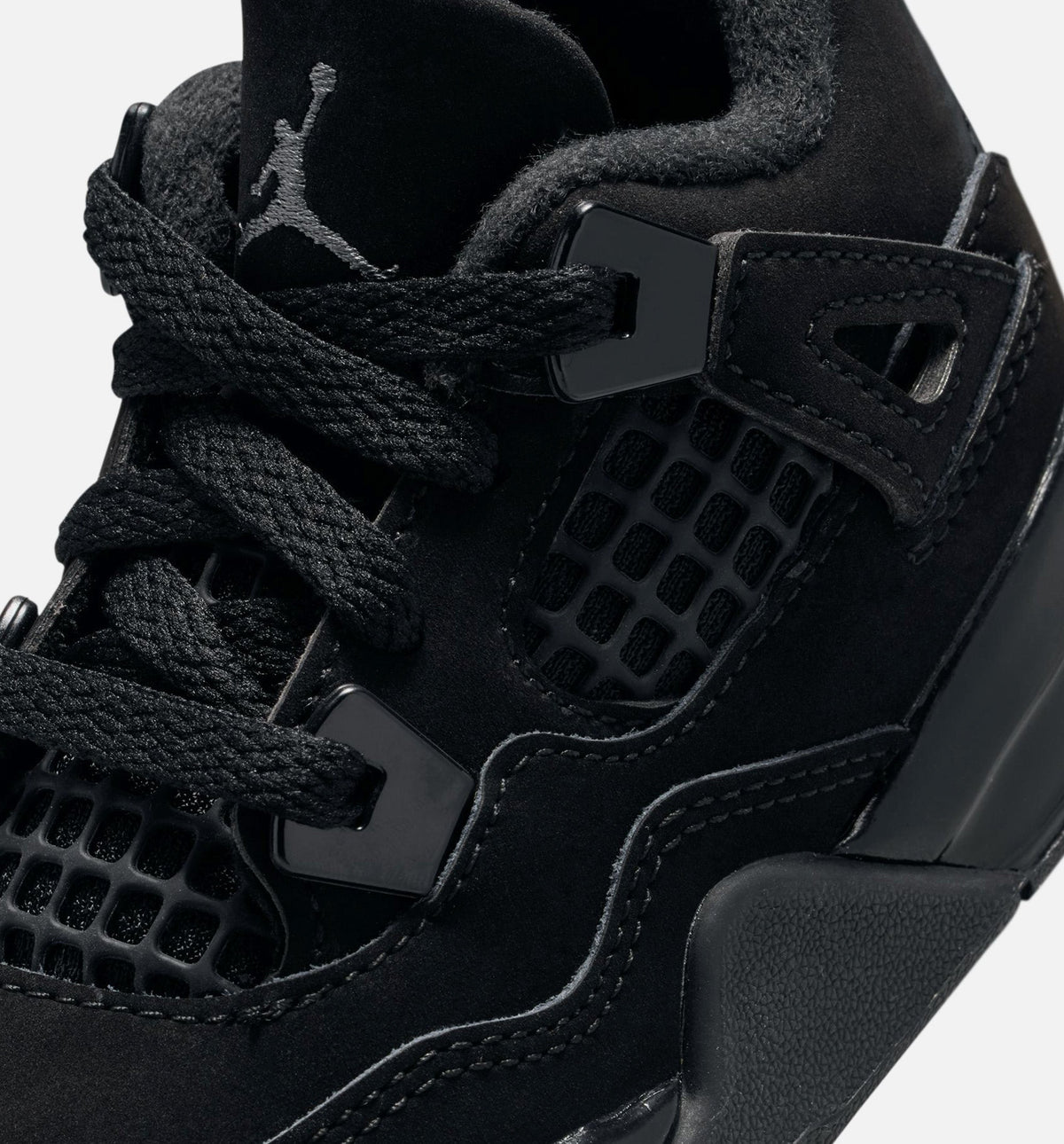Air Jordan 4 Retro Black Cat Infant/Toddler Lifestyle Shoe - Black/Light Graphite