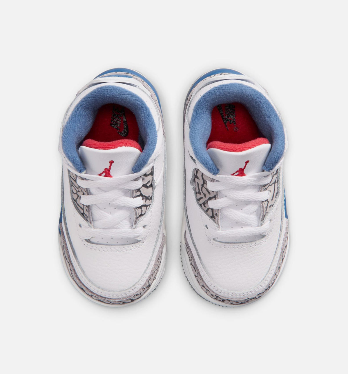 Air Jordan 3 Retro Infant Toddler Lifestyle Shoe - White/Fire Red/True Blue