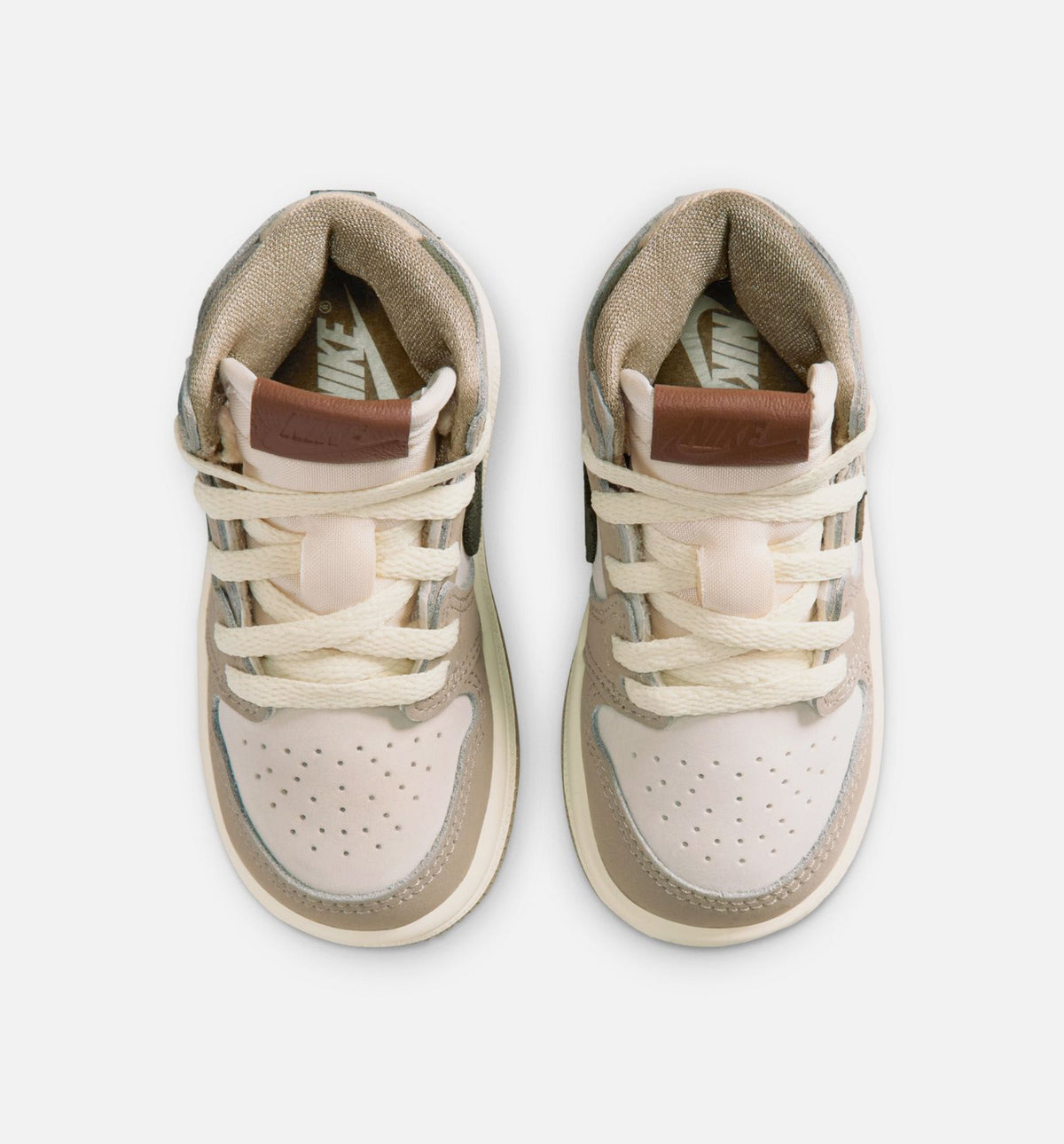 Air Jordan 1 Retro High OG Infant/Toddler Lifestyle Shoe - Khaki/Sail/Coconut Milk/Cargo Khaki