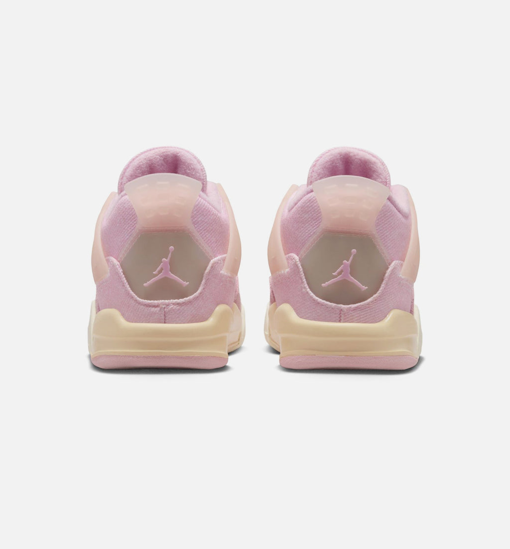 Air Jordan 4 Retro Pink Pearl and Iced Carmine Infant/Toddler Lifestyle Shoe - Iced Carmine/Coconut Milk/Anthracite/Muslin/Pinksicle