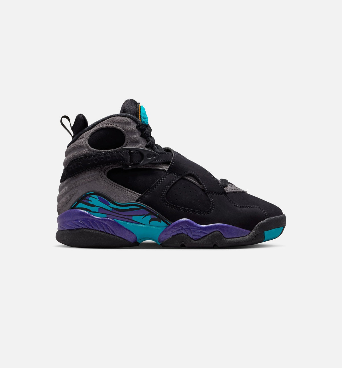 Air Jordan 8 Retro Aqua Grade School – Black/Multi Color/Bright Concord