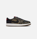 Air Jordan 1 Retro Low OG Laser Grade School Lifestyle Shoe - Black/Varsity Red/Summit White